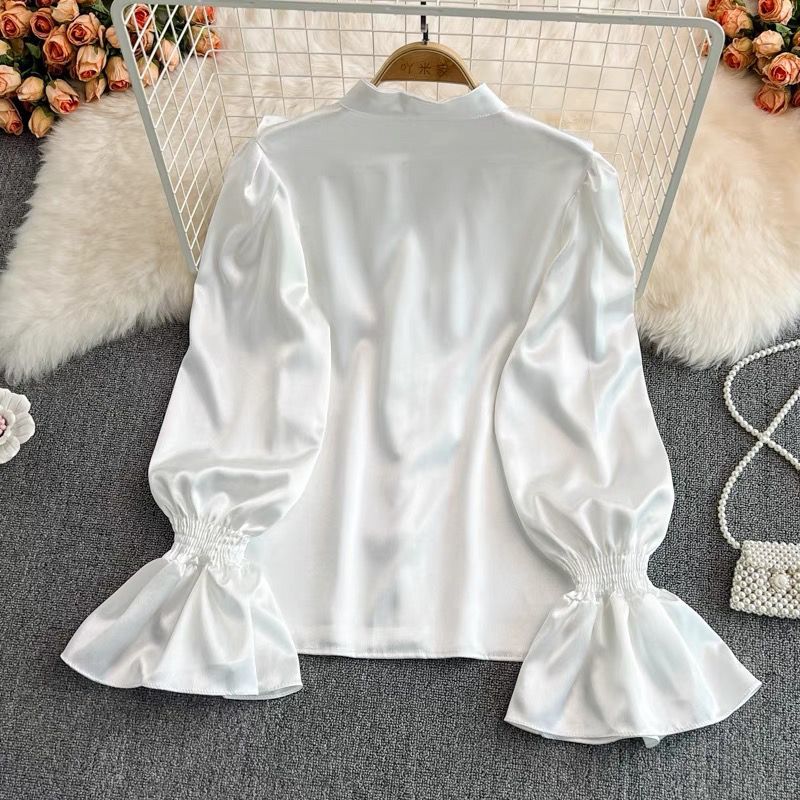 Luxury Ruffle Flared Sleeves B - مراجعة Luxury Lifestyle Women وسعره
