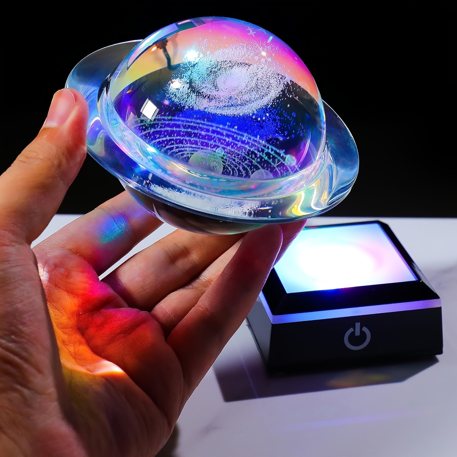 3D Solar System & Galaxy Cryst - مراجعة Crystal Ball Decor وسعره