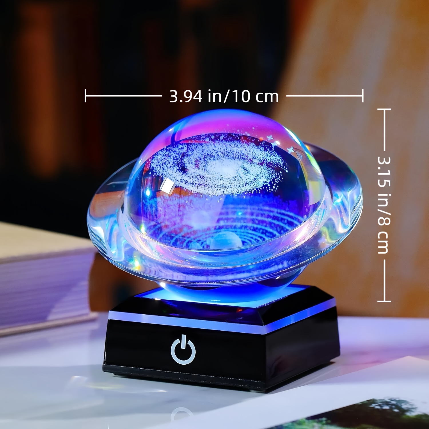 3D Solar System & Galaxy Cryst - مراجعة Crystal Ball Decor وسعره