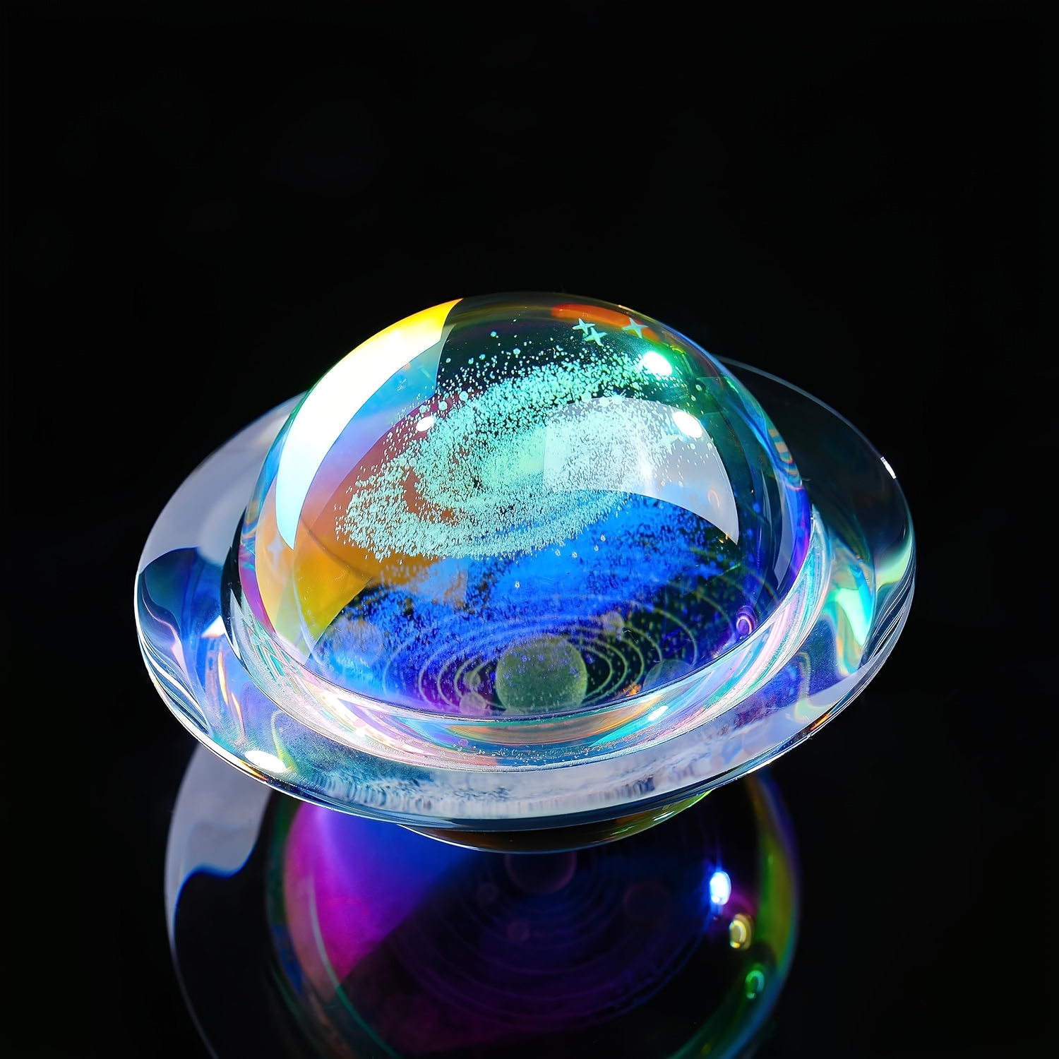 3D Solar System & Galaxy Cryst - مراجعة Crystal Ball Decor وسعره