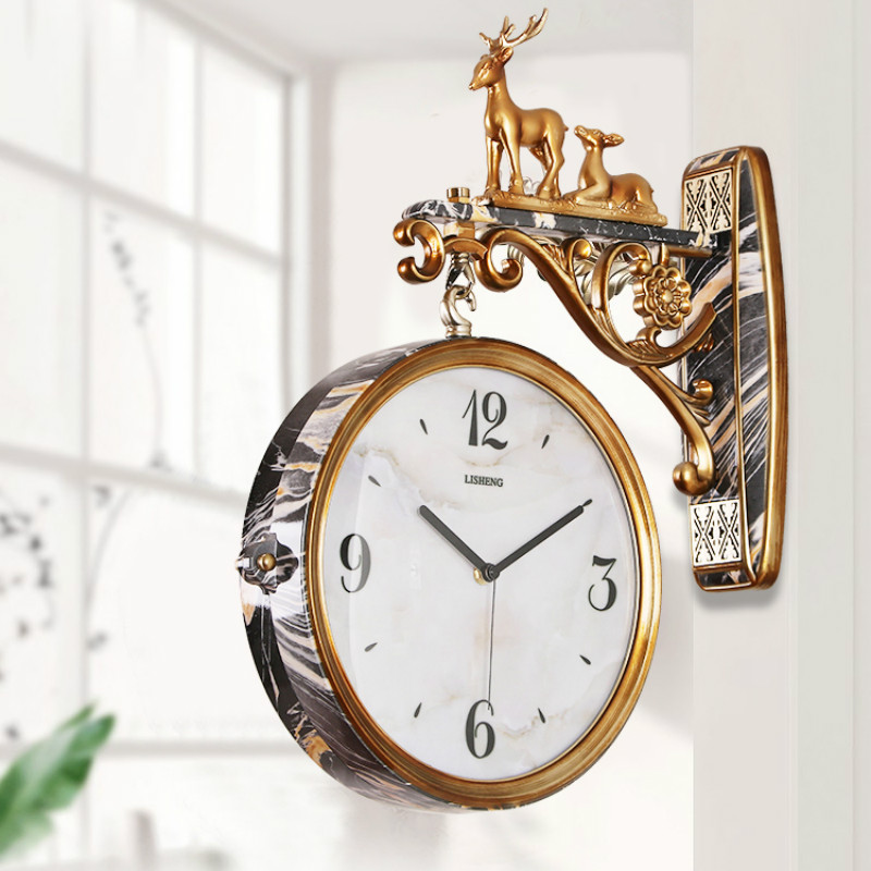 Double Sided Luxury Wall Clock - مراجعة Luxury Lifestyle Watches وسعره