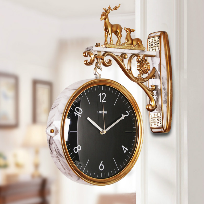 Double Sided Luxury Wall Clock - مراجعة Luxury Lifestyle Watches وسعره