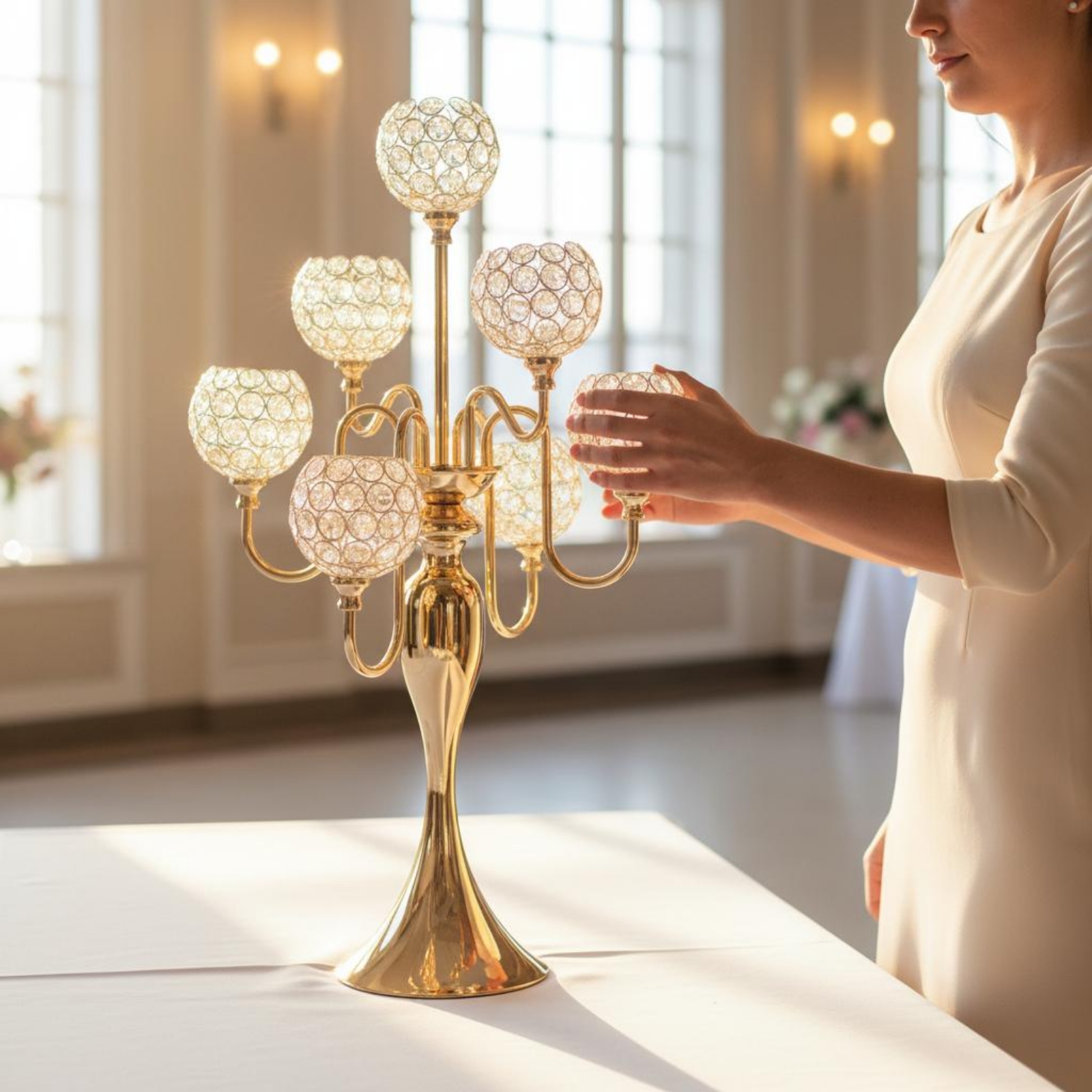 Luxury Crystal Ball Candelabra - مراجعة Crystal Ball Decor وسعره
