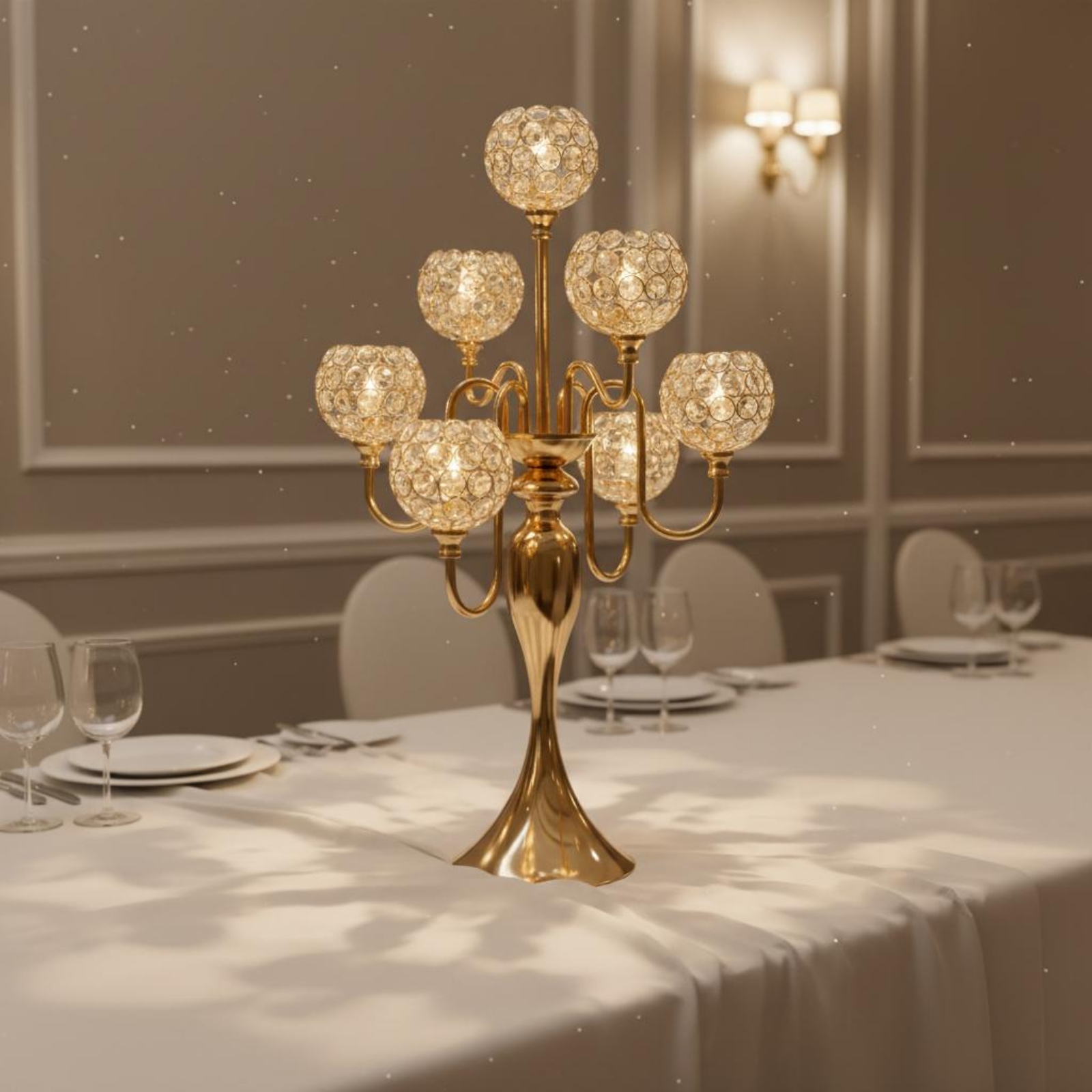 Luxury Crystal Ball Candelabra - مراجعة Crystal Ball Decor وسعره