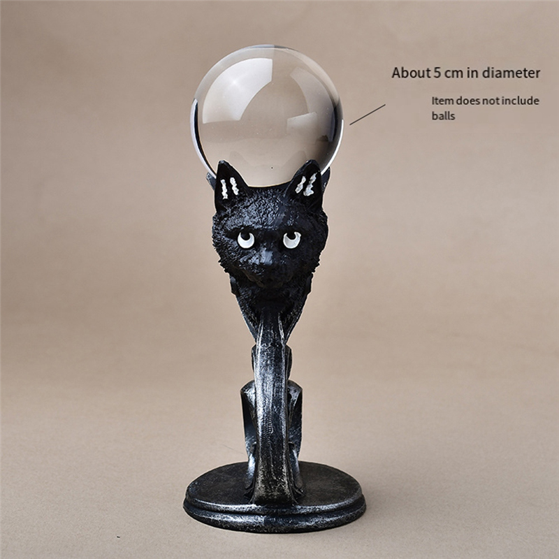 Black Statue And Figurines Gif - مراجعة Crystal Ball Decor وسعره