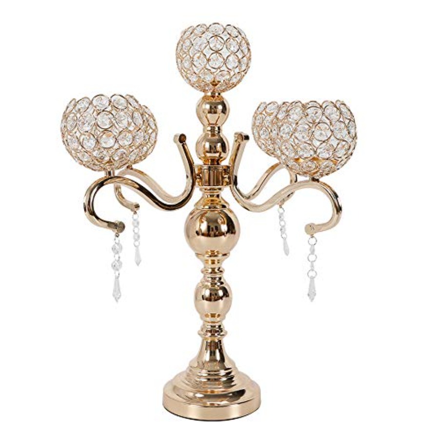 5 Arms Candle Holder for Weddi - مراجعة Crystal Ball Decor وسعره