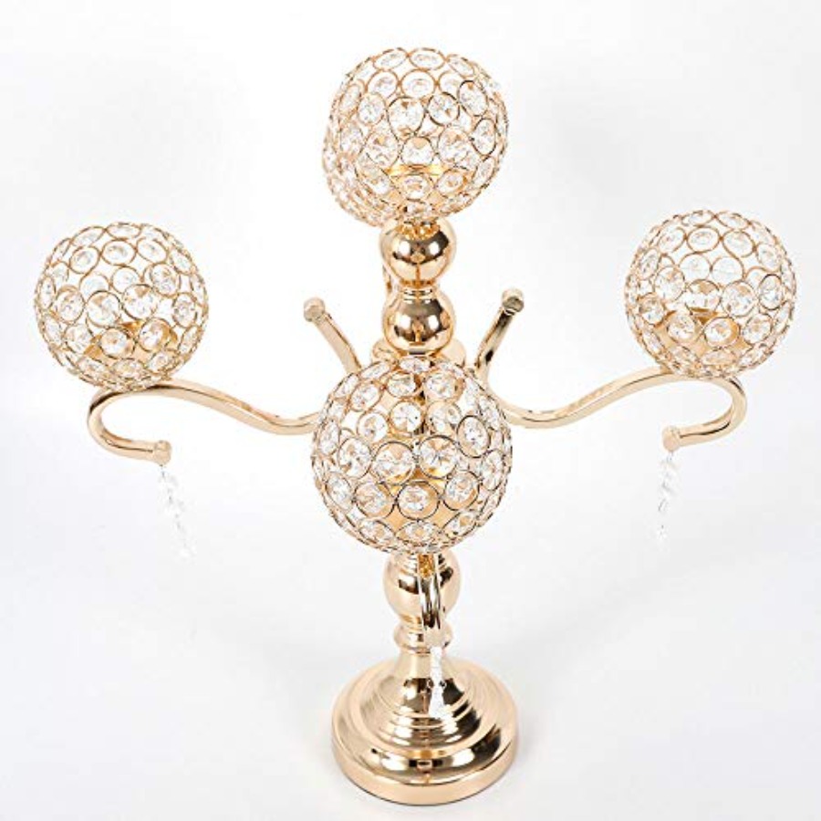 5 Arms Candle Holder for Weddi - مراجعة Crystal Ball Decor وسعره