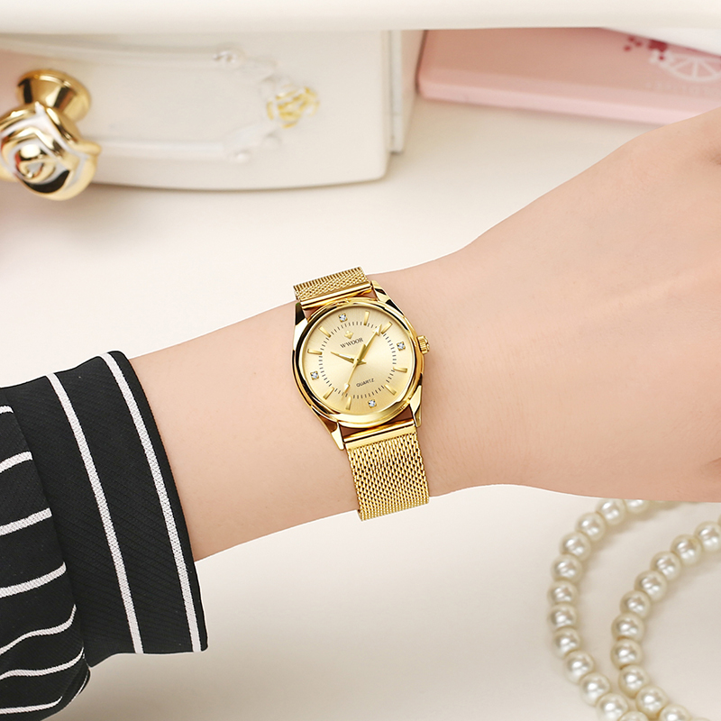WWOOR Luxury Brand Dress Gold  - مراجعة Luxury Lifestyle Women وسعره